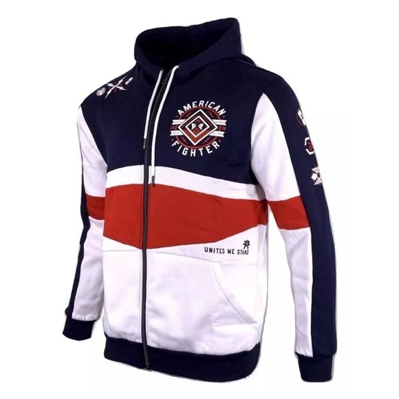 AMERICAN FIGHTER MENS ALCOTT L/S ZIP HOOD - Picture 7 of 12